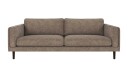 Rowico Home Braden 3 seters sofa Mørk beige Anna 6 Brun eikben