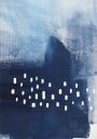 Blue Hues And White Rectangular Elements Plakat / 70x100cm