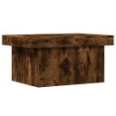  Salongbord røkt eik 80x55x40 cm konstruert tre 840867