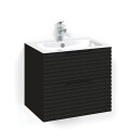 Macro Design Crown Stripe Servantskap 2 Skuff - med Light Servant Svart eik / 60cm 8