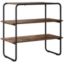 vidaXL Konsollbord Røkt Eik 80 x 41 x 75 cm Konstruert tre