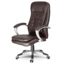 Ergonomisk kontorstol mørkebrun – justerbar komfort