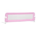 vidaXL Sengehest småbarn rosa 120x42 cm polyester