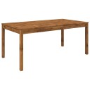 vidaXL Hage middagsbord Naturlig 180 x 88,5 x 75 cm Solid akasietre