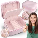 B2X Luksuriøst rosa smykkeskrin MS 702 fra Massido