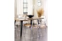 Bankettstol Beliani Covington set om 2 Transparent -