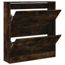  Skoskap røkt eik 80x21x87,5 cm konstruert tre 8721012381575