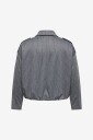 Only Carmakoma   Jakke Carmel L/S Stripe Jacket Tlr   Grå