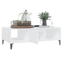 vidaXL Salongbord hvit 103,5x60x35 cm sponplate