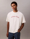 Calvin Klein Jeans Ss Center Chain Stitch 16S Rlxd - White - XS