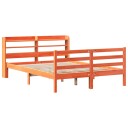  Sengeramme uten madrass voksbrun 140x190 cm heltre furu 3306659