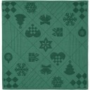 Juna  Natale stoffserviett 45x45 cm grønn