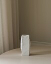 Edge Vase Small White Carrara