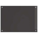  Kjøkkenbakplate 2 pcs Mørkegrå 70 x 50 cm herdet glass