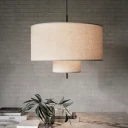 New Works Margin Pendellampe Ø90 Beige Canvas