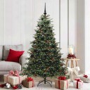  Kunstig juletre grønn 180 cm PVC og Metall og Plast