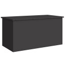 vidaXL Hageoppbevaringsputeeske Stål 100 x 50,5 x 50 cm 220 Svart