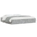 vidaXL Sengeramme med skuffer betonggrå 180x200 cm konstruert tre 8721012244726