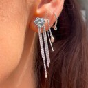 Stine A Jewelry Shell Reflections Earring With Chains Sølv Sterling 925 