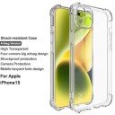 iPhone 15 Imak Drop-Proof TPU-deksel Gjennomsiktig