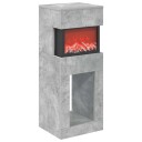 vidaXL Elektrisk peis Betong 35 x 30 x 86 cm Konstruert tre