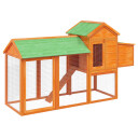 Vidaxl Hønsegård Brun 193X65X117 cm Heltre Furu