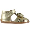 Pom Pom Pmpearl Starter Bow Sandal Gold 23