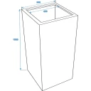 Europalms Leichtsin Box-100, Shiny-Red