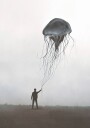 Jellyfish Balloon Plakat Plakat / 40x50cm