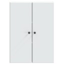 vidaXL Vegghengt skap Hvit 66 x 34,5 x 90 cm Konstruert tre