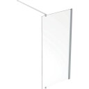 Contura Shower Space dusjvegg, 59 cm, klart glass, aluminiumsprofil