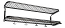 Essem Design Classic 650 hattehylle sort/krom, 2 niv?er, 100 cm