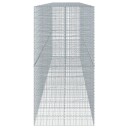 Gabionkurv med deksel 750x100x200 cm galvanisert jern