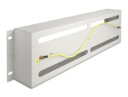 Delock Rack Rail With Circuit Breakers Cover Din-Skinnemonterbar Grå 3U 19" 67034