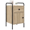 vidaXL Nattbordskap Sonoma eik 35 x 36,5 x 61 cm Konstruert tre