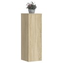  Plantestativer 2 stk sonoma eik 33x33x100 cm konstruert tre