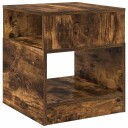 vidaXL Avlastningsbord Røkt eik 40,5 x 40 x 45 cm Konstruert tre