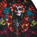 Fiestas Guirca Poncho med Hette Day of the Dead Large 88820
