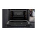 Siemens iQ700 Kombinasjonsovn med Mikrobølgeovn - 45L - Integrert - Svart