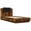  Sengeramme med hodegavl røkt eik 90x190 cm konstruert tre 8721012277076