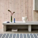 Pappelina Tom teppe Ocean Blue/Cream/Blue Fog 70 x 300 cm