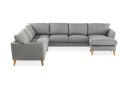 Trend 5 seters Høyrevendt U formet Hjørnesofa med Divan i Stoff   Grå