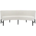 Artwood Giselle Spisesofa avrundet 240 cm Nobu bouclé krem