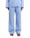 Tekla Poplin Pyjamas Pants Pin Stripes Undertøy Blå XS