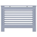 Radiatordeksel antrasitt 112x19x81,5 cm MDF