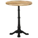 vidaXL Bistrobord Ø60x76 cm grovt mangotre
