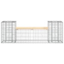 vidaXL Hagebenk gabiondesign 183x41x60,5 cm heltre furu