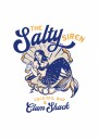 Salty Siren Cocktail Bar & Clam Shack Mermaid Plakat / 21x30