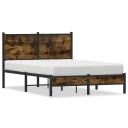  Sengeramme i metall uten madrass røkt eik 120x190 cm 8721102953989