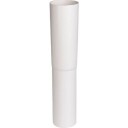 Plastmo Nedførsel rett 75mm hvit